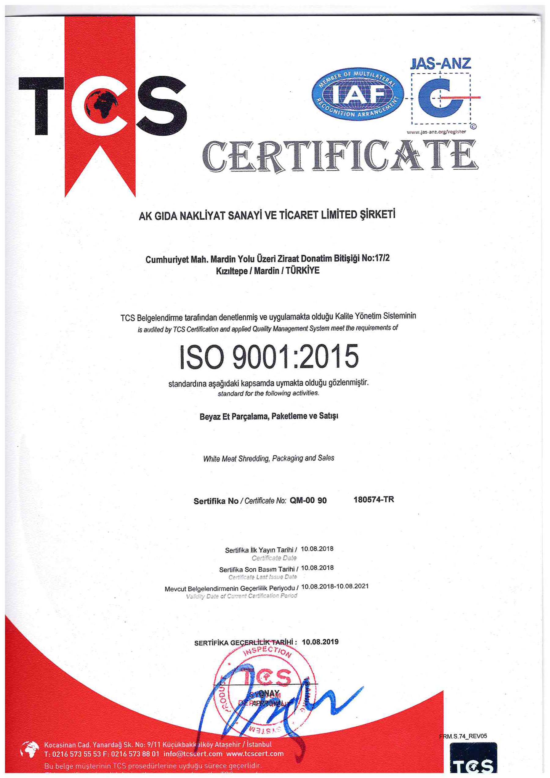ISO 9001:2015